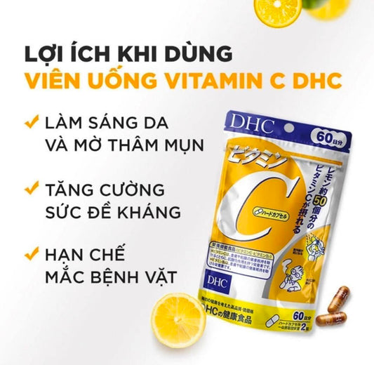Viên uống DHC Vitamin C Nhật Bản 120viên 60 ngày uống