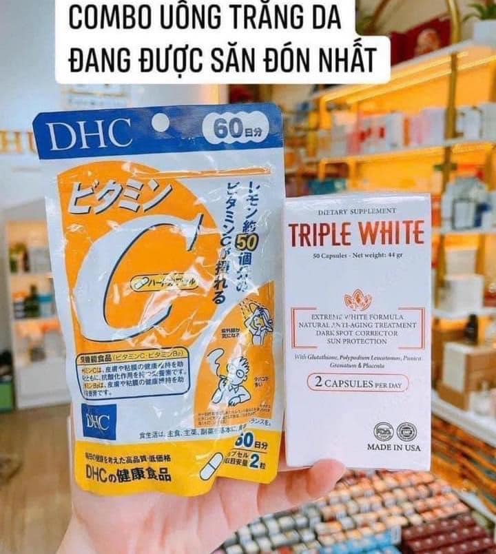 Viên uống DHC Vitamin C Nhật Bản 120viên 60 ngày uống