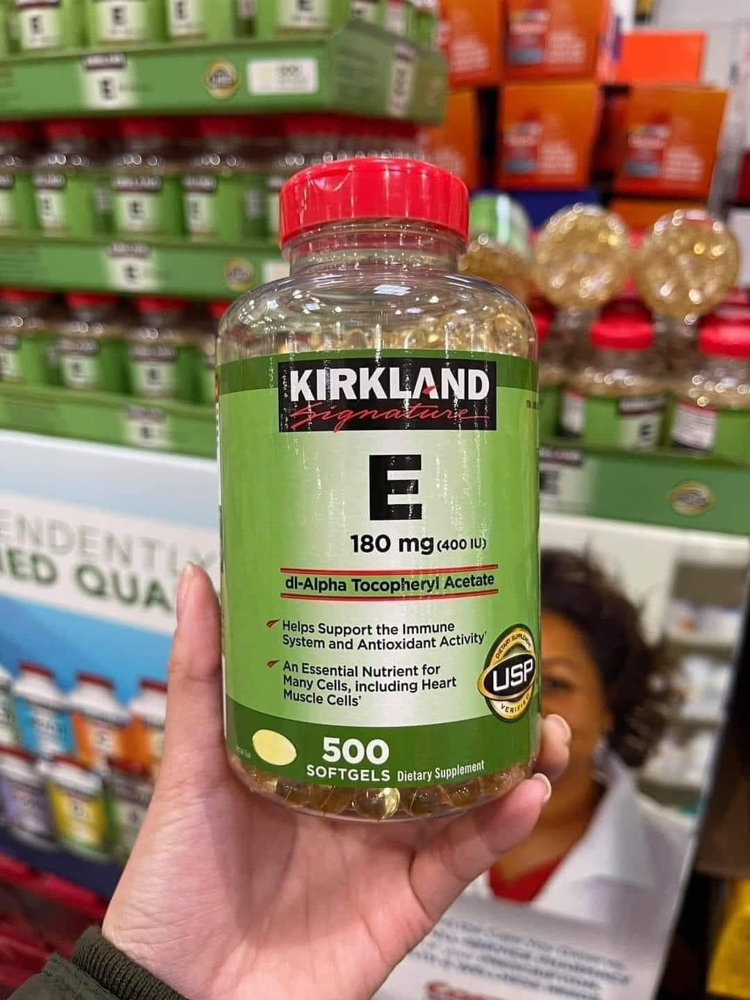 Viên Uống Vitamin E Kirkland 400iu Của Mỹ 500 Viên