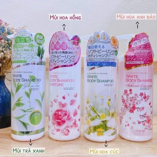 Sữa Tắm Trắng Da Toàn Thân Manis Nhật Bản 450ml - Sữa Tắm Chuyên Dùng Cho Các Spa Tại Nhật