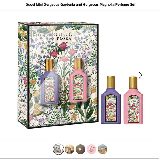 Set Gucci Mini Gorgeous Gardenia and Gorgeous Magnolia Perfume Set 5ml + 5ml