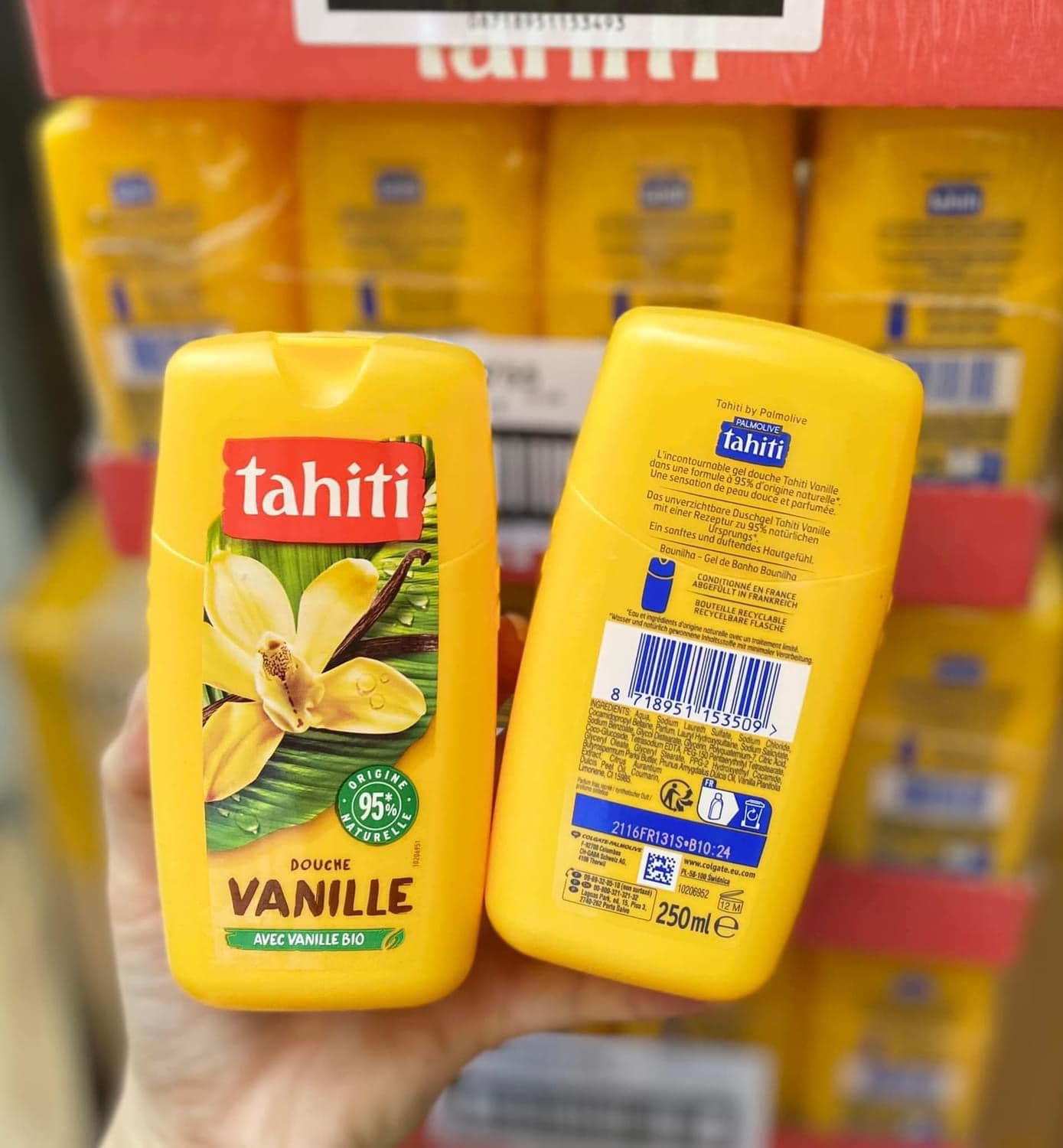 Sữa Tắm Nước Hoa Tahiti L Vani Pháp Chai 250ml- Thơm Ngọt Ngào Cùng Hoa Tươi