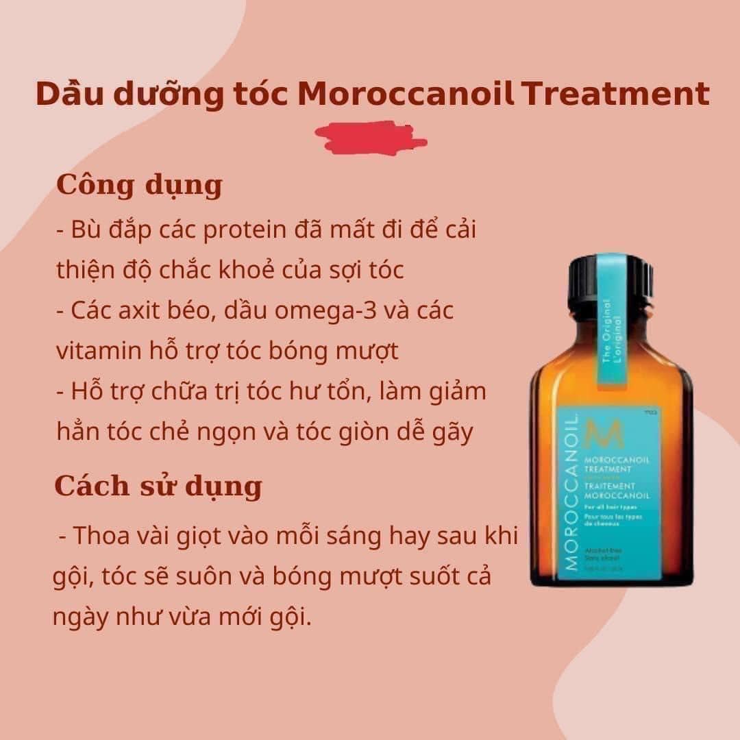 Tinh Dầu Dưỡng Tóc Moroccanoil Treatment Mượt Thơm Vào Nếp Chuẩn Salon
