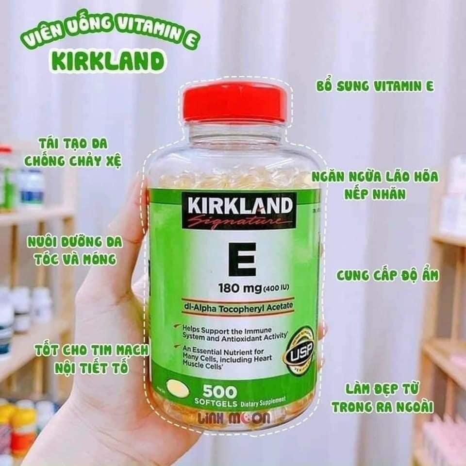 Viên Uống Vitamin E Kirkland 400iu Của Mỹ 500 Viên