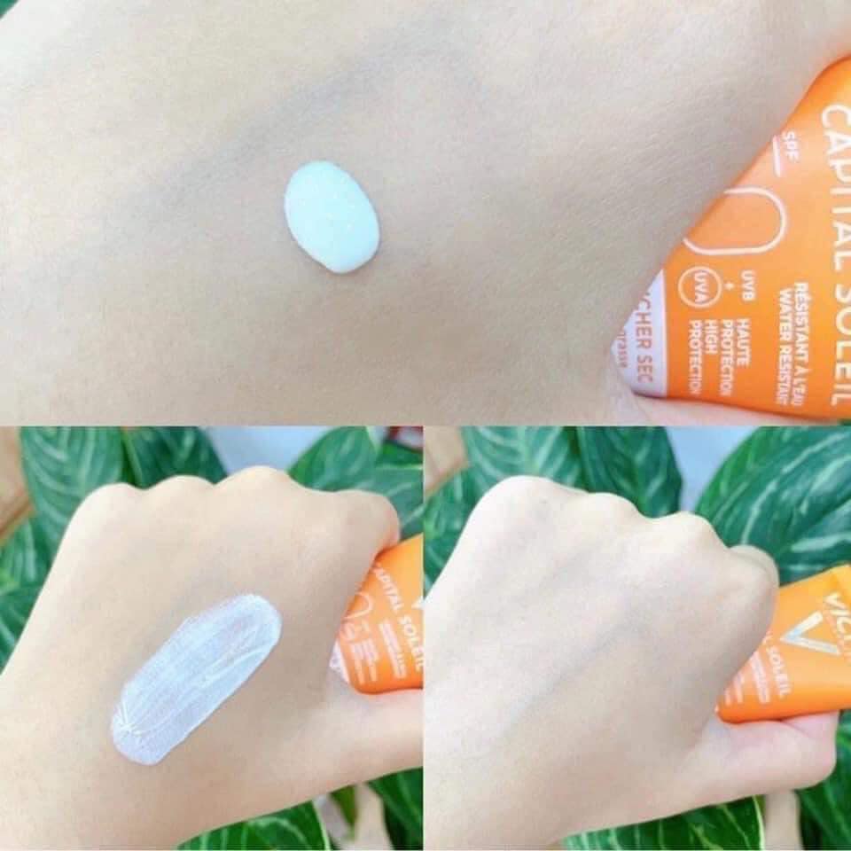 Kem Chống Nắng Vichy Capital Soleil Dry Touch Face Fluid Anti - Shine Spf50+ Pháp 50ml  - Dành Cho Da Dầu Mụn