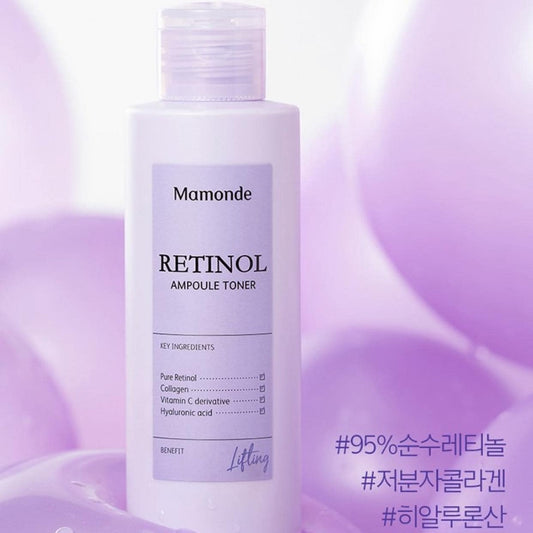 Toner Nước Hoa Hồng Mamonde Retinol Ampoul 150ml màu tím