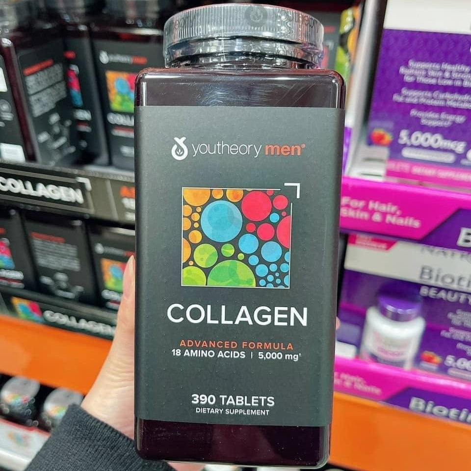 Viên Uống Collagen Youtheory Men's Cho Nam Giới Usa Hộp 390viên Uống 65 Ngày