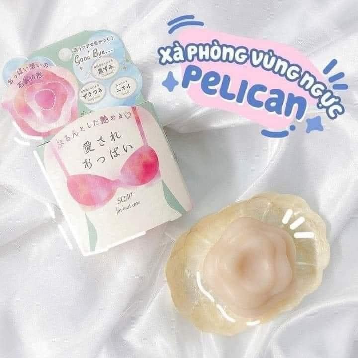 Xà Phòng Pelican Làm Hồng Nhũ Hoa Vùng Bikini Nhật Bản Soap For Bust Care 70g