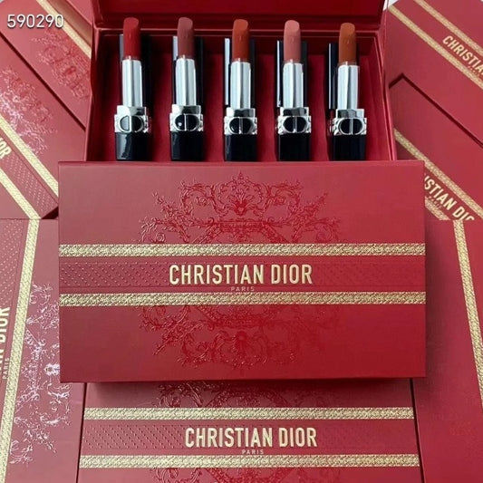 Set Son Rouge Dior Limited Edition Bản Thìn Mới Nhất Năm Nay 2024 5thỏi *1.5g